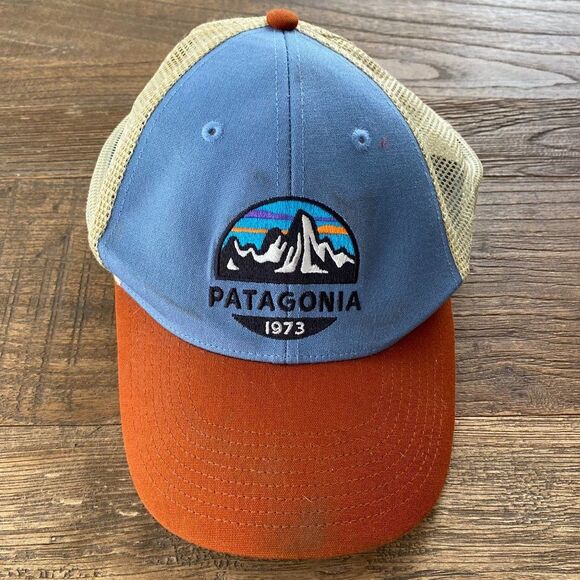 Patagonia 1973 Baseball Cap Hat Snapback Adjustable Mesh Back Discolored OS - Picture 1 of 3